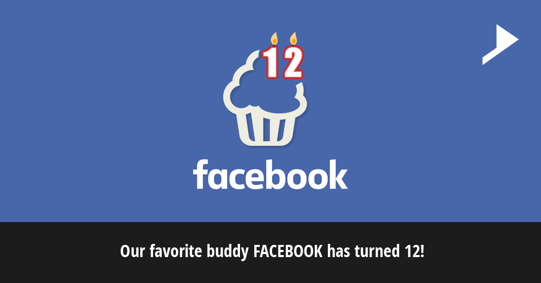 Our favorite buddy FACEBOOK has turned 12!