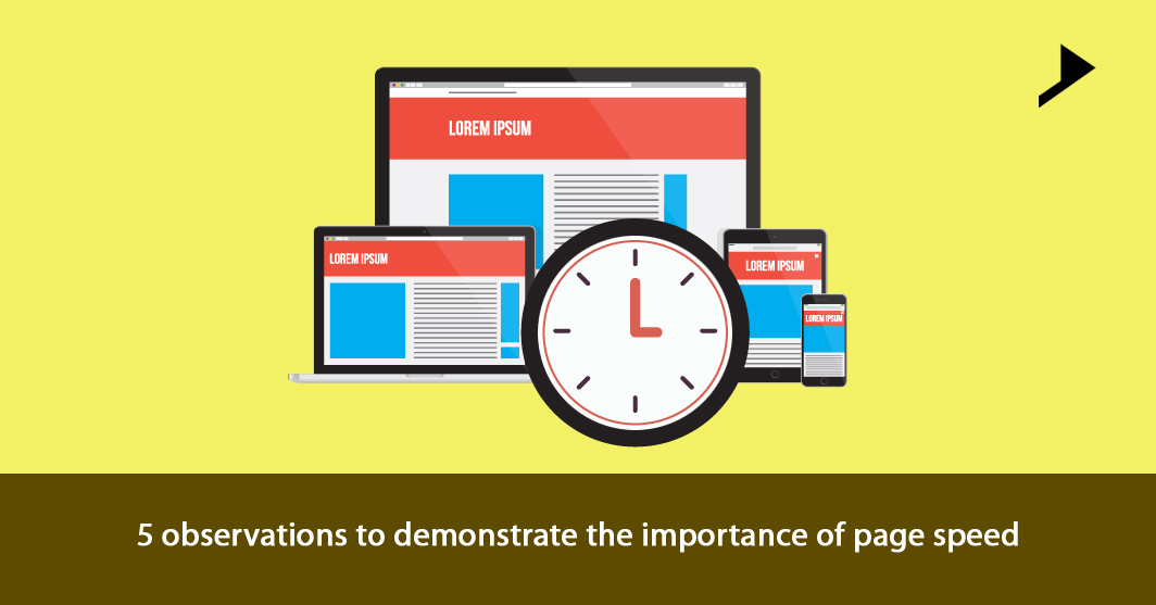 5 observations to demonstrate the importance of page speed.