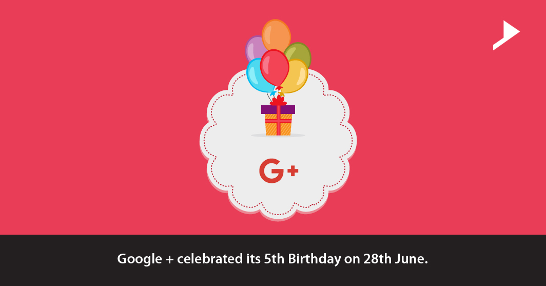 Google+ celebrated its 5th Birthday on 28th June