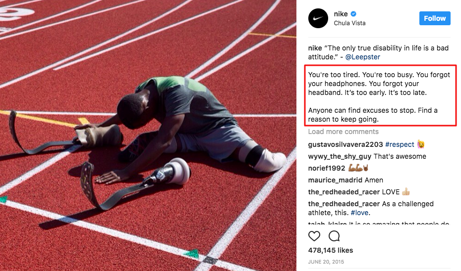 nike social media advertising