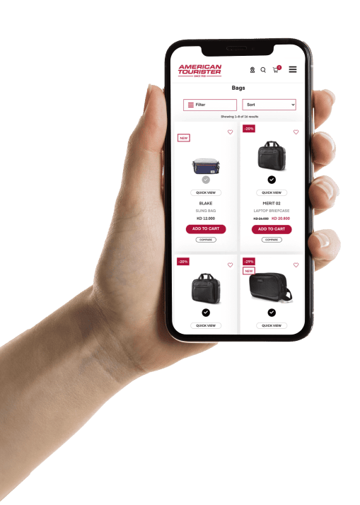 american-tourister-website-on-mobile