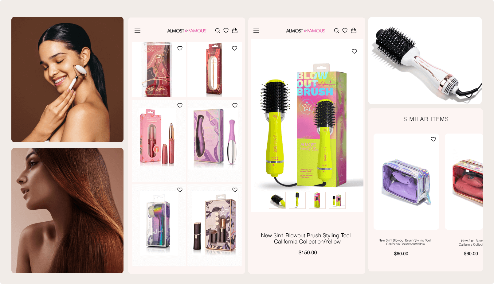 Almost famous website preview