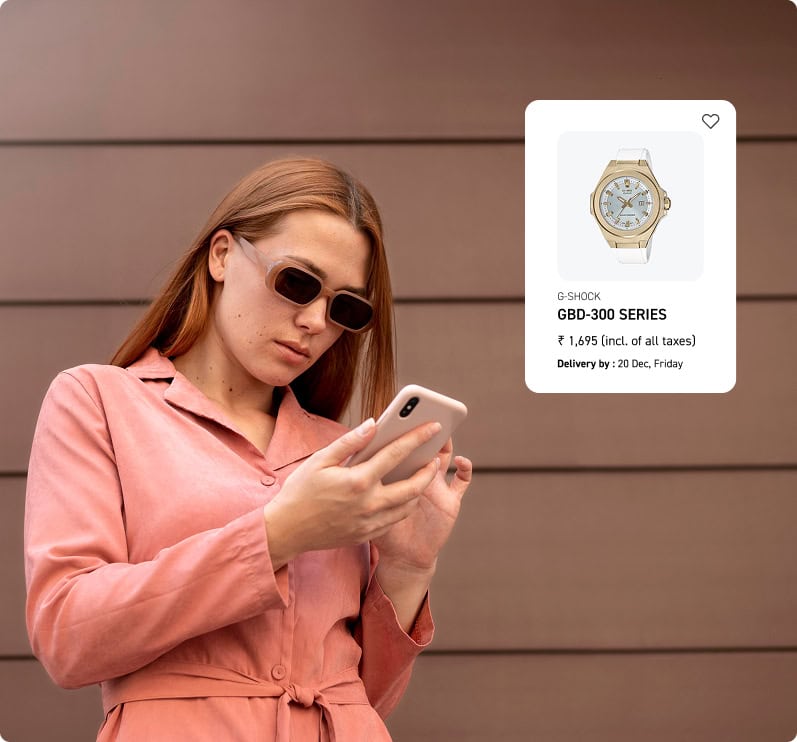Browing Golden Casio watch