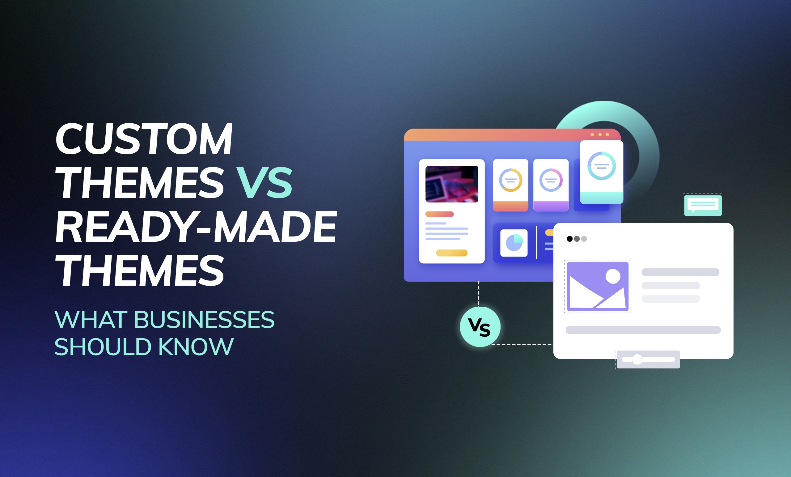 Comparison of custom and ready-made themes